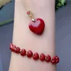 Colliers pendants Cinnabar Benmingnian Love Baoping Dragon Année Collier Bracelet Bracelet Premium Cadeau apporte de la richesse et du trésor