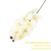 Fiori decorativi 4pcs artificiale vero tocco falena orchidea farfalla peonia margherita per il festival del matrimonio tavolo