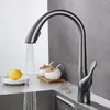 Küchenarmatur Premium Grey Pull-Wasserhahn-hochwertiger grenzüberschreitender Einzelhebel- und Kaltwasserhahn 866114