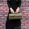 Bottegvenetas Andiamo Clutch Bag New Fashion Trend Versatile Handheld Crossbody Single Shoulder Diamond Grid Woven Square