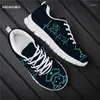 Scarpe casual School Women Flats Nutrire Blue Heart Tate Design Lace Up Sneaker Sneaker Summer Mesh Jogging Sneaker