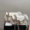 Luxury acolchado labios impreso en el hombro diseñador de hombro para mujeres bolsas de cadena tabby de mano