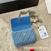 Evening Bags Camellia Denim Series Adjustable Love Ball Cute Small Waste Bag Embroidered Diagonal Cross Shoulder for Women