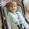 Barnvagnsdelar Tillbehör Pushcart Cushion nackstöd och sittskydd 3 stycken/set Universal Plum Soft Cotton Double-Sided Baby Accessories tillgängliga Q240417