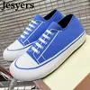 Casual Shoes Spring and Autumn Stretch Cloth Flat Breattable Sneakers bekväma mångsidig promenad unisex 2024