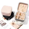 Caschetti per gioielli 1 PC Travel Portable Mini Box in pelle Angelia Organizzatore Organizzatore Regola di stoccaggio femminile