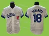 New La Baseball 18 Yoshinobu Yamamoto Jersey Stitch Dodgers Home Away 17 Shohei Ohtani Jerseys Blue White Gray Treasable Sports Shirt رجل شباب أطفال