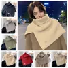 Scarves Korean Autumn Winter Knitted Pullover High Collar Shawl Warm Scarf Women Cape Thick Simple Irregular Neck Wraps Clothes