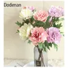 Decoratieve bloemen 5-stcs Pieter Rose nep bloemwand Chinese in Chinese in het DIY Wedding Home Party Office El Desk Decoration Artificiales