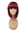 Bob wig Cosplay Short wigs For Women Synthetic hair With Bangs Pink Gold Blonde 12 colors avalivable1420188