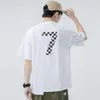 Shadowless Wall Summer Fashion Brand Pure Cotton Printed Short Sleeved T-shirt Personalized Splicing Couple Half Sleeved Men 1611-P25