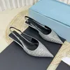 designer shoes wedding ball formal with intellectual elegance ladies high heels slim heeled sandals fashionable shoes women's single shoes slipper summer Shoes