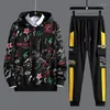 Men's Tracksuits 2024 Spring Autumn Men Fashion Tracksuit Hoodie And Sweatpants Casual Two Piece Set Mens Streetwear Outfit Sport Suit