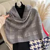 Scarves Brand Blanket Scarf For Women Plaid Black And White Houndstooth Cashmere Warm Thick Long Pashmina Shawls