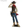 Action Toy Figures 18-20 cm Figura anime One Piece Monkey.D.Luffy Cowboy Luffy Nami Pvc Action Figure Collection Modello Bambola della bambola Kid Toy Gift Statue Y240415