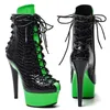 Dance Shoes Auman Ale 15CM/6inches PU Upper Sexy Exotic High Heel Platform Party Women Ankle Boots Pole 010