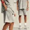 ZODF SUMMER MEN WASHED COTTON SHORTS RETRO UNISEX WOMEN DIRTHFIT DIRTHED roose 280GSMショーツボトムスHY0818 240409