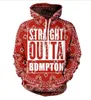 Nouvelle mode Menwomen Sublimation Straight Outta Bompton Funnd Sweatshirts Sweats Sweats Automne Hiver Casual Imprimed Hotovers 6275146722249