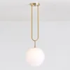 Wall Lamps H60cm Nordic Copper Glass Globe Lustre Led G9 Pendant Lights Corridor Luminaria Hanging Lamp Indoor Lighting Lamparas