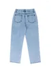 Jeans pour femmes femmes Baggy haute taille large jambe denim droit de cargaison demage droit pantalon décontracté avec poche y2k e-girl streetwear