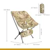 OneTigris Portable Camping Chairs Multicam Foldable Outdoor Chair For Camping Trekking Fishing BBQ Parties Gardening Indoor Use 240412