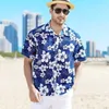 Chemises décontractées pour hommes Fashion Mens Hawaiian Shirt Male Colorful imprimé plage Aloha Sleeve courte plus taille 5xl Camisa Hawaiana Hombre 240416