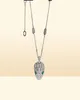 Necklaces & Pendants Jewelry fashion Green Crystal Head Pendant Necklace Suitable For Ladies Wedding Jewelry Csm6430477