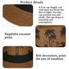 Bérets 2024 Spring Summer Beach Cocon Coconut Mode Men Men Femmes Top Chapeaux Fedora Jazz Hat Mode décontracté Soleil