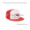 Ball Caps Est Designer Snapbacks Regulowane czapki Baseball Flat Letter Hat Monted All TEM Logo Haft Football Mesh zamknięta Outo Dhcvv