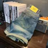 Shorts in denim per jeans maschili pantaloni classici retrò semplici stretch slice fit nostalgicinsadvanced casual cort