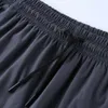 Lätt anpassade män lu sommar körning träning fast färg torr sport shorts blixtlås fickor gymträning kort citron gym running träning