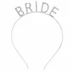 bride letter rhineste alloy headband Bridal Headwear Wedding Accory bachelorette party headband s8MW#
