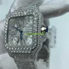 Diamond Tester VVS Moisanite High-Grade Personnalisez Iced VVS Moisanite Diamond Hip-Hop Electricity Watch Squelette Watch