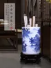 Vases Jingdezhen Ceramics Floor Large Vase Cylinder Scroll Study Calligraphy And Painting Barrel Storage