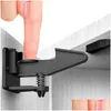 Baby Locks Latches 10Pcs Safety Invisible Security Der Lock No Punching Children Protection Cupboard Cabinet Door A Drop Delivery Kids Otcxl