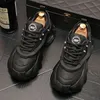 Luxus modischer Designer -Männer -Nieten dicke Bodenplattform Schuhe männlicher Outdoor Alle Match -Laobers Sport Walking Sneakers