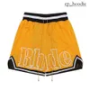 Męskie spodnie Rhude Shorts Mężczyźni Krótki projektant Summer Modny Suszenie Krótka wysokiej jakości odzież uliczna swoboda Hip Hop Beach Sportswear Męsów 44K119 1403