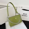 BASSE Nuova catena di moda Snake Skin Crossbody Tre pezzi Candy Color Women's Borse 75% Factory Wholesale