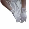brud bröllopshandskar spetsar vita båge bröllop handskar bröllop handskar kort satin r9tl#