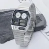 腕時計ハンプバックカスタマイズされた時計ガラスクロノグラフアラームストップウォッチ正確なタイムキーピング男性用