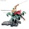 Actie speelgoedcijfers 18 cm één stuk luffy figuur Roronoa Zoro drie-blade SA-MAXIMUM manga anime-standbeeld PVC Action Collection Model Toys voor kinderen Y240415