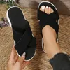 Slippers Flats Rome Beach 2024 Plateforme de robe Chaussures Femmes Mesh Mesh Casual Summer Flip Flops Tlides Walking Sport Sandales