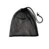 1 PCS Black Durable Nyl Mesh Sac à cordon de rangement Sac de stockage multiple Home Travel Outdoor Activity Bag Sac Sack Sack L5LJ # #