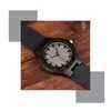 Avanadores de punho Mens Vintage Analog Quartz Wooden Watches Handmade Casual Men Watch com cinta de couro de couro