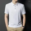 Heren Polos Browon 2024 Zomer tops Smart Casual Polo Shirt For Men Solid Short Sleeve Cotton T Kleding Homme