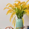 Decorative Flowers Fall Decorations Faux Flower Artificial Wheat Plants Rural Greenery Shrubs Bouquets Fake Flor Centerpieces