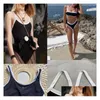 Kvinnors badkläder 23SS Summer Beach Sunshine Swimsuit Designer High-End lyx Bikini C Letter Diamond Stitching Y ettstycke Tvådel D Ottzw