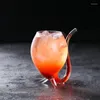 Wijnglazen ins vampier cup Noordse creatieve stro glas persoonlijkheid moleculaire cocktail