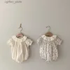 Rompers Baby Shirt and BodySuit en dentelle Collier de coton