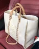 Women Chain Tote Bag Designer Female Shoulder Casual Bags Beach Canvas Leisure Handbags Womens Bag 2023Trend Medium High Quality